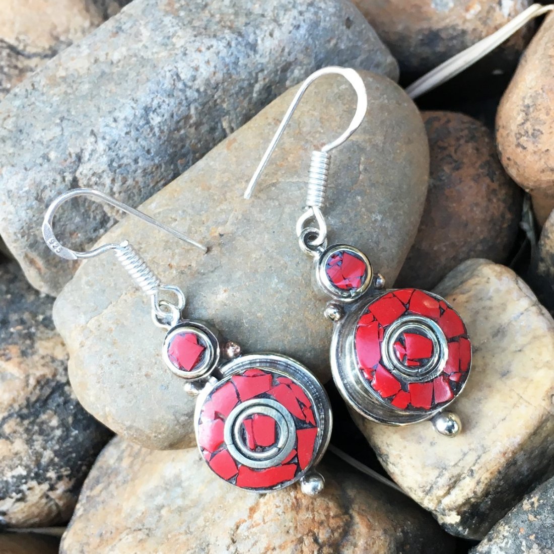 Nepalese Handmade Coral Earring: Tibetan Jewelry :- Exquisitely Beautiful & Amazingly affordable. We are an expert in manufacturer & trade and ship (Wholesale & Export) worldwide. Our manufacturing is located in Kathmandu