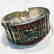 Turquoise & Coral Awesome Nepali Bangle
