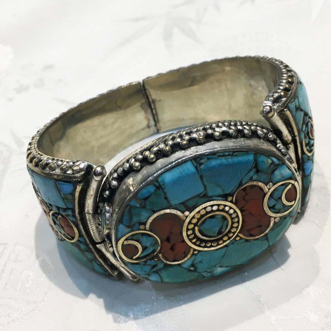 Handmade Annapurna Tibetan Style Bangle (1 of 3)