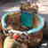 Vintage Turquoise & Amber Antique Handmade Bangle - 3