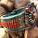 Turquoise & Amber Tribal Bohemian Bangle - 2