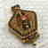 Gold Plated Copper Turquoise & Coral Tibetan Ghau