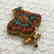 Gold Plated Copper Turquoise & Coral Tibetan Ghau