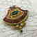 Gold Plated Copper Turquoise & Coral Tibetan Ghau