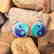 Gypsy Tibetan Designer Turquoise & Lapis Earring