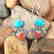 Nepalese Handmade Turquoise & Coral Earring