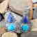 Antique Traditional Vintage Lapis Choker Earring