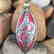 Nepalese Tibetan Silver Handmade Coral Pendant