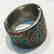 Vintage Tibetan Coral Turquoise Beaded Bangle - 2