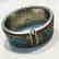Vintage Tibetan Coral Turquoise Beaded Bangle - 3