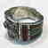 Bohemian Turquoise & Coral vintage Bangle - 2