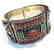 Tibetan Turquoise & Coral Handmade Bangle