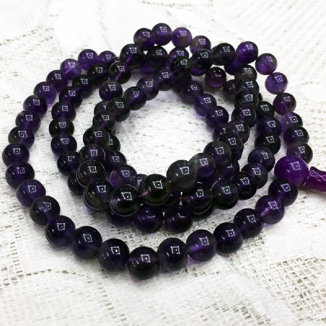 Amethyst 8MM Buddhsit Meditation 108 Prayer Beads Mala: 8 mm Natural Stones 108 Prayer Beads Mala 108 Meditation Prayer Beads Buddhist mala or prayer beads is used for counting scared mantras (prayers)