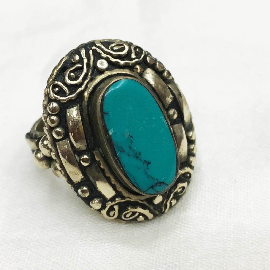 10MM Vintage Tibetan Handmade Ring (1 of 2)
