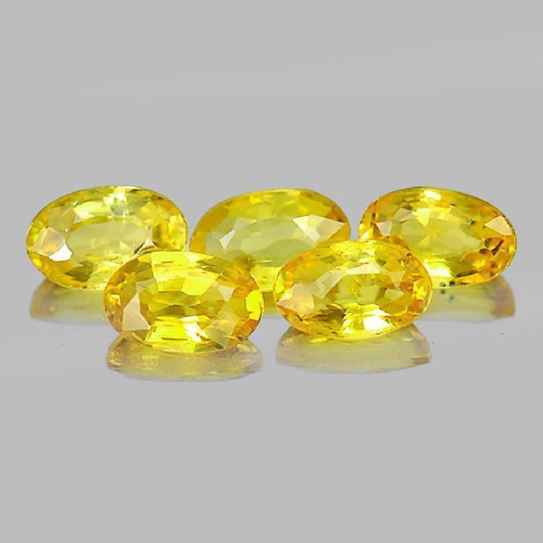 1.60CT. 5 PCS. OVAL SHAPE 5 X 4 MM SONGEA SAPPHIRE (1 of 3)