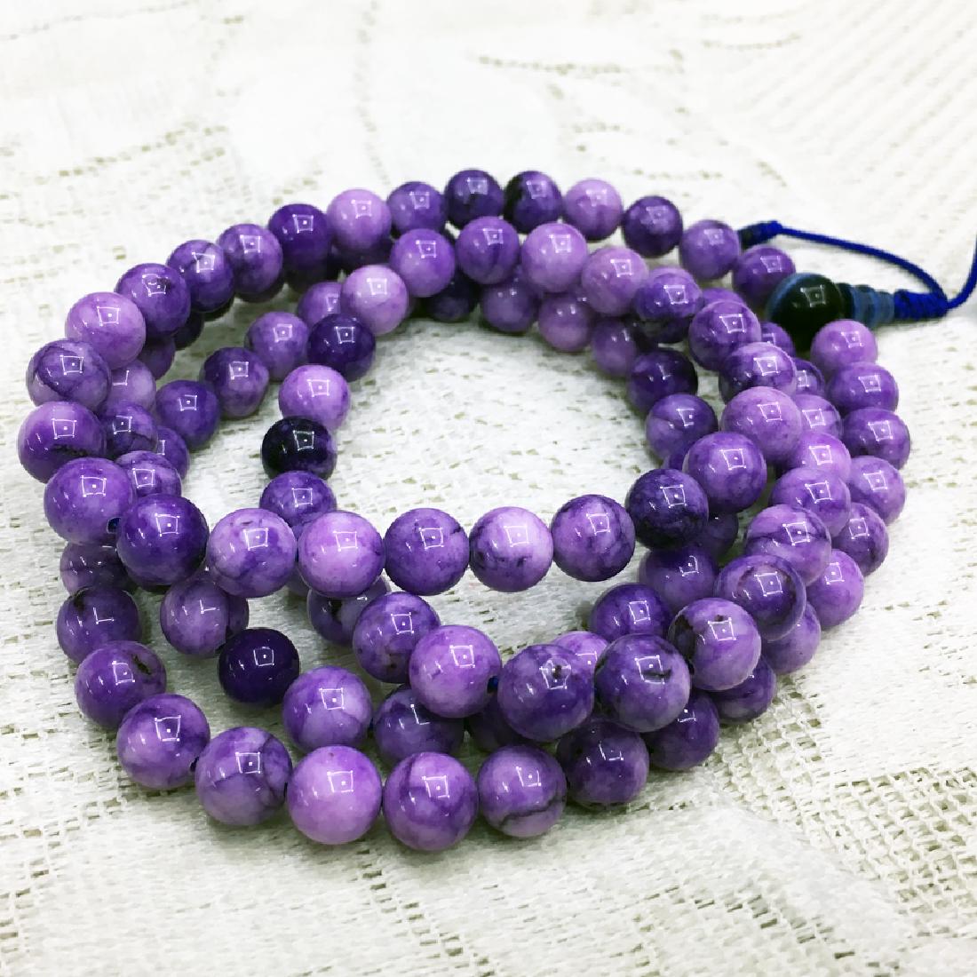 Jade 8MM Buddhsit Meditation 108 Prayer Beads Mala (1 of 2)