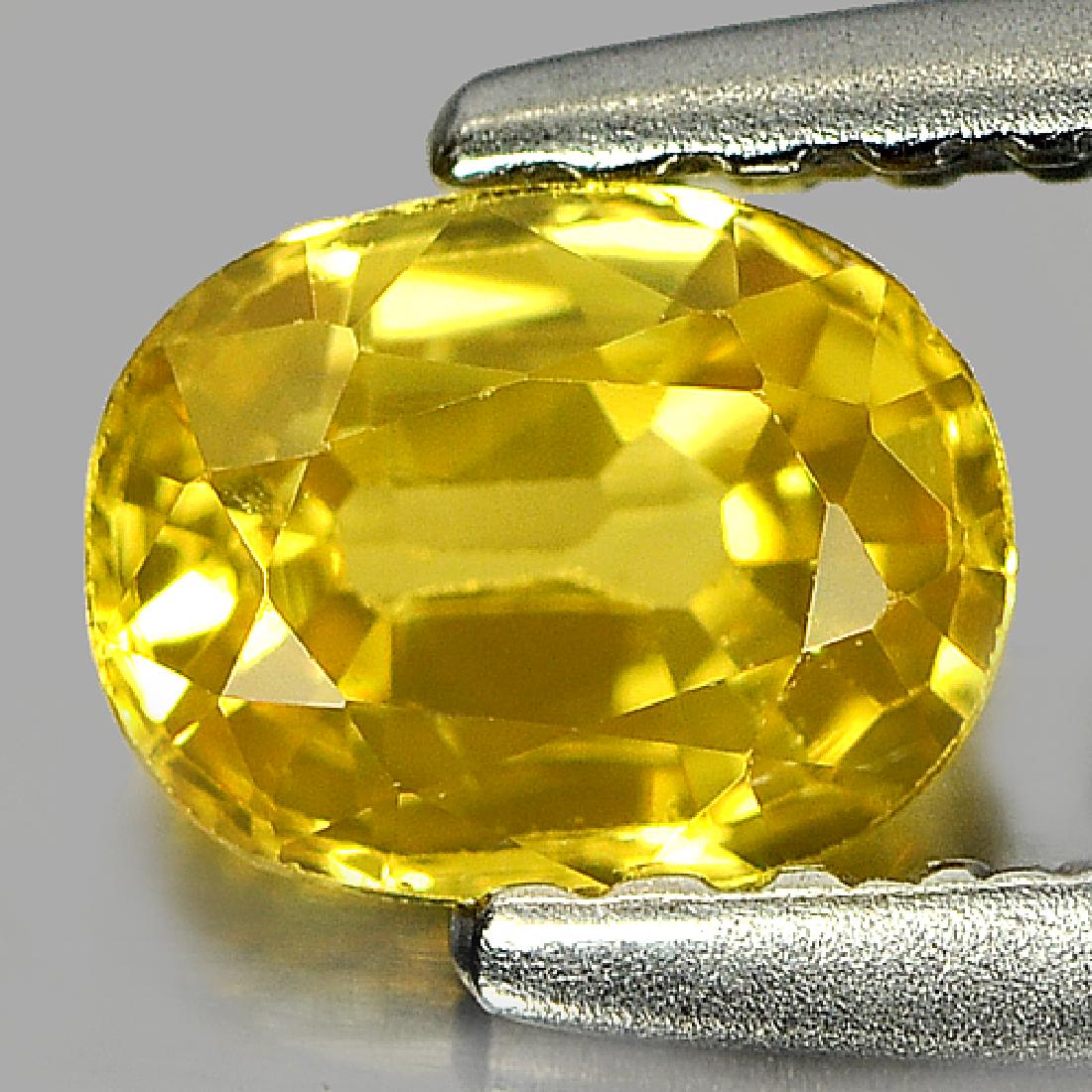 0.60 Ct. Oval Shape Natural Yellow Sapphire Thailand (1 of 3)