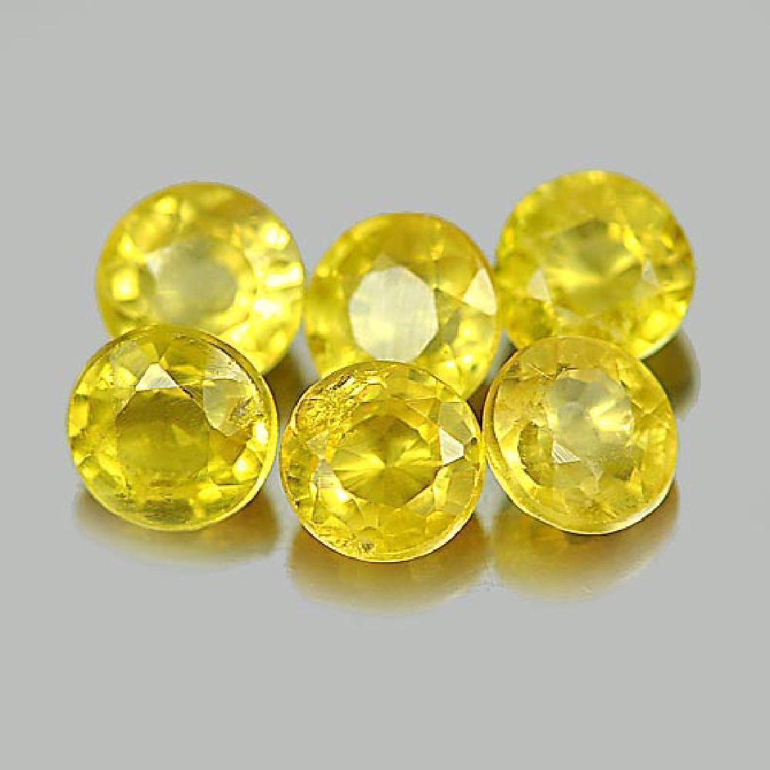 1.12 CT. 6 PCS. NATURAL YELLOW SONGEA SAPPHIRE (1 of 3)