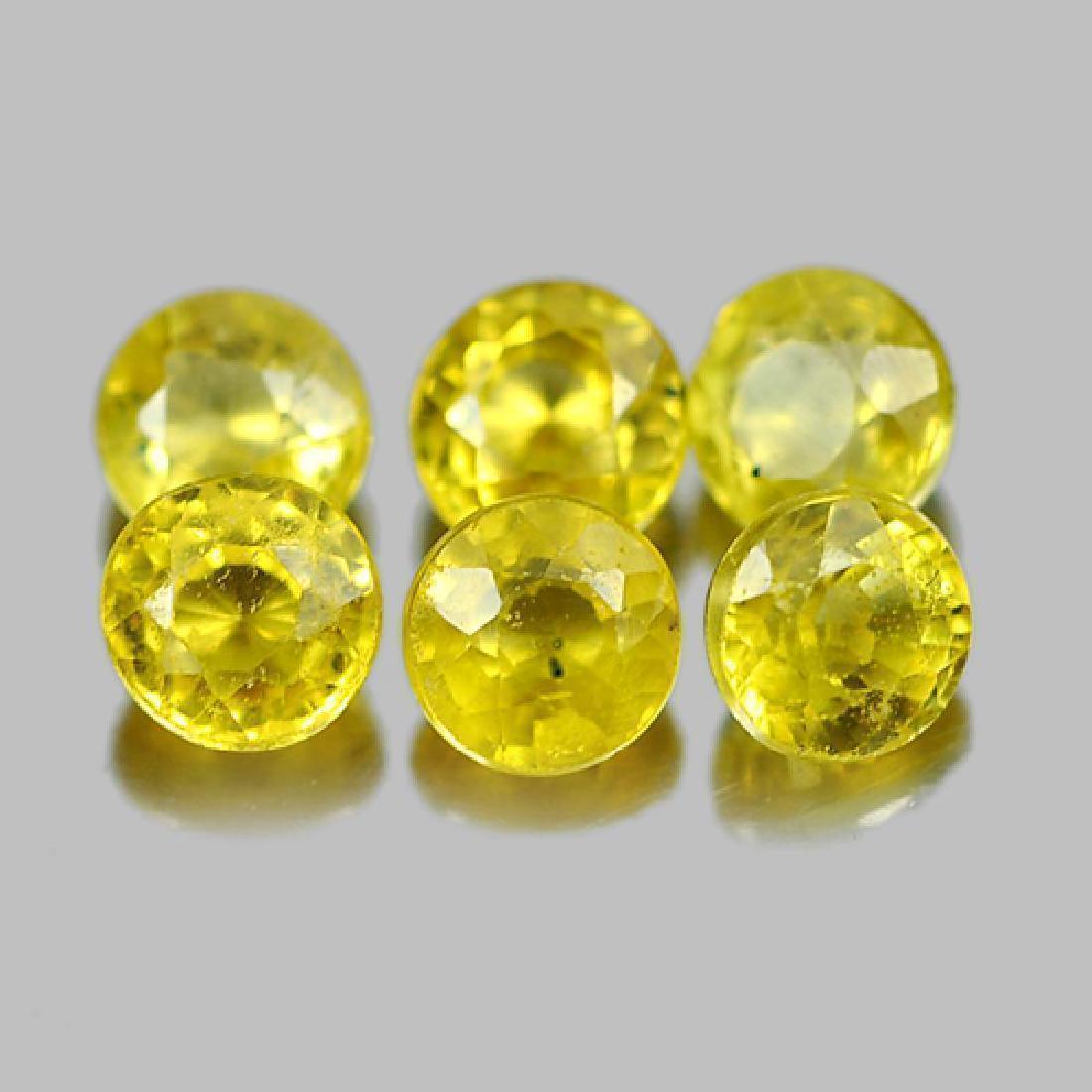 1.23 CT. 6 PCS. NATURAL YELLOW SAPPHIRE TANZANIA (1 of 3)