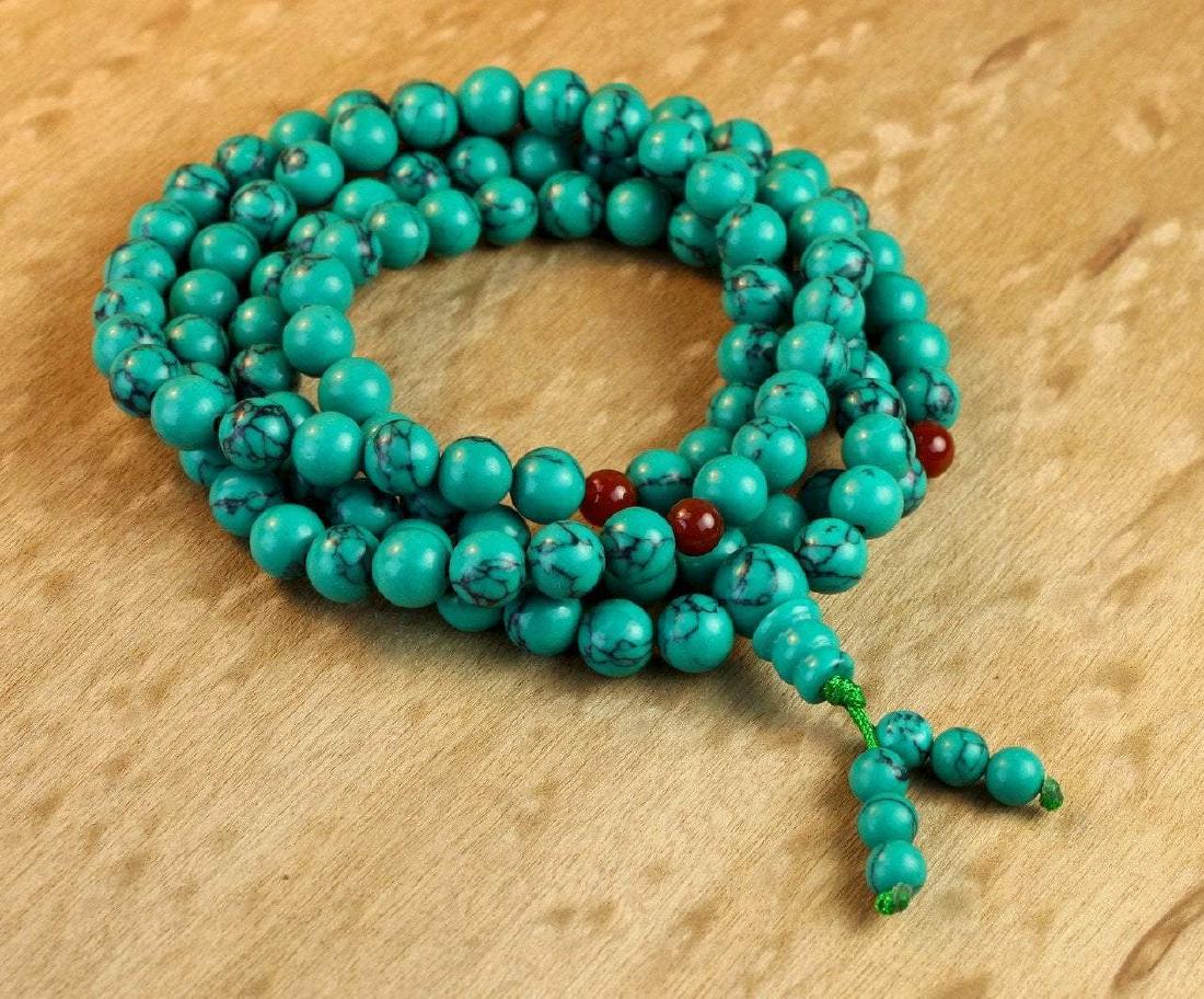 TURQUOISE MALA 108 BEAD MALA (1 of 1)
