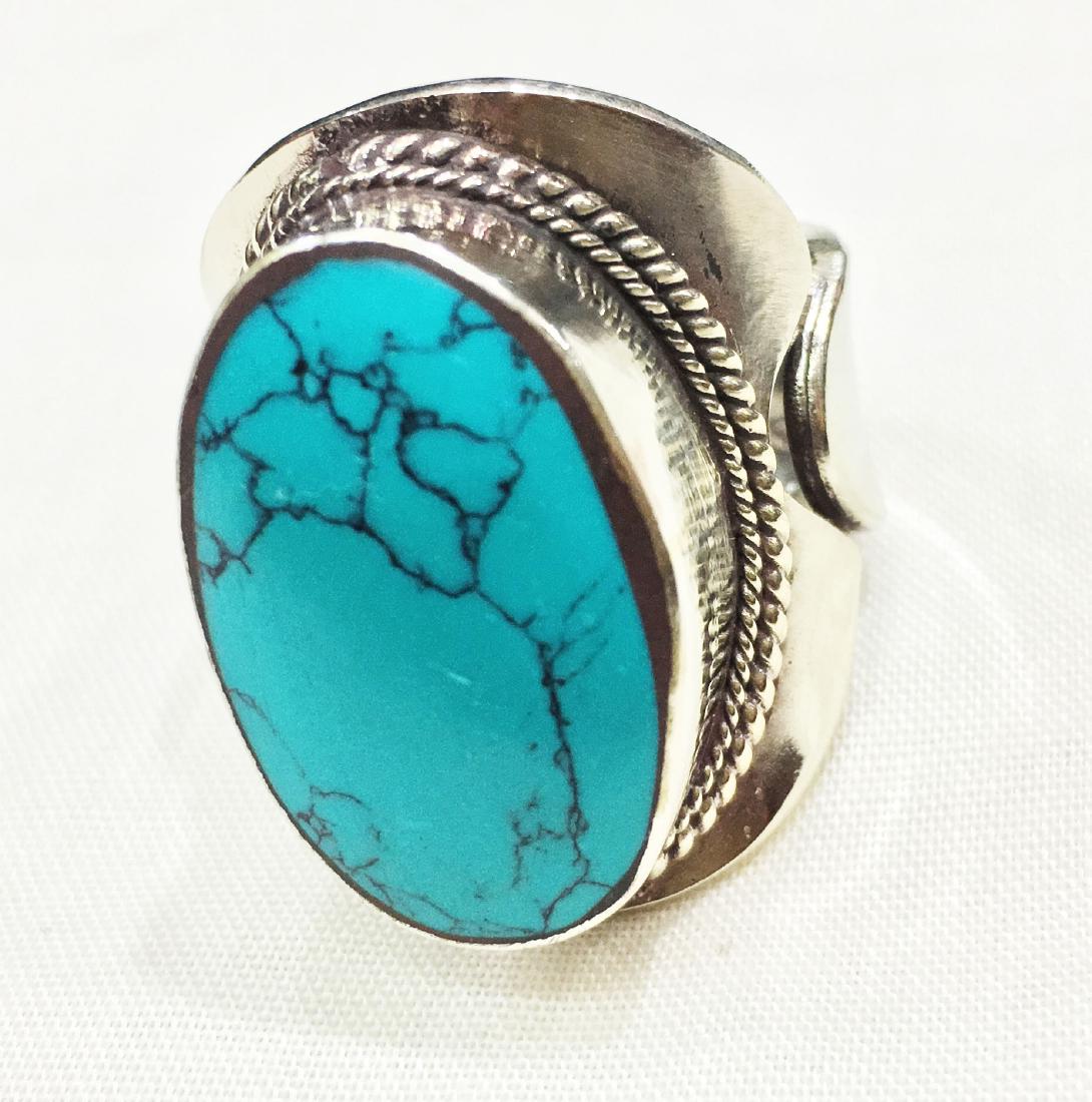 Free Size - Tibetan Handmade Amber Ring (1 of 1)