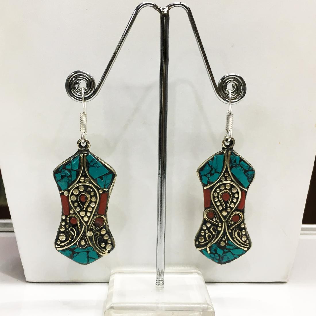 Ethnic Antique Choker Handmade Earring: Tibetan Jewelry :- Exquisitely Beautiful & Amazingly affordable. We are an expert in manufacturer & trade and ship (Wholesale & Export) worldwide. Our manufacturing is located in Kathmandu