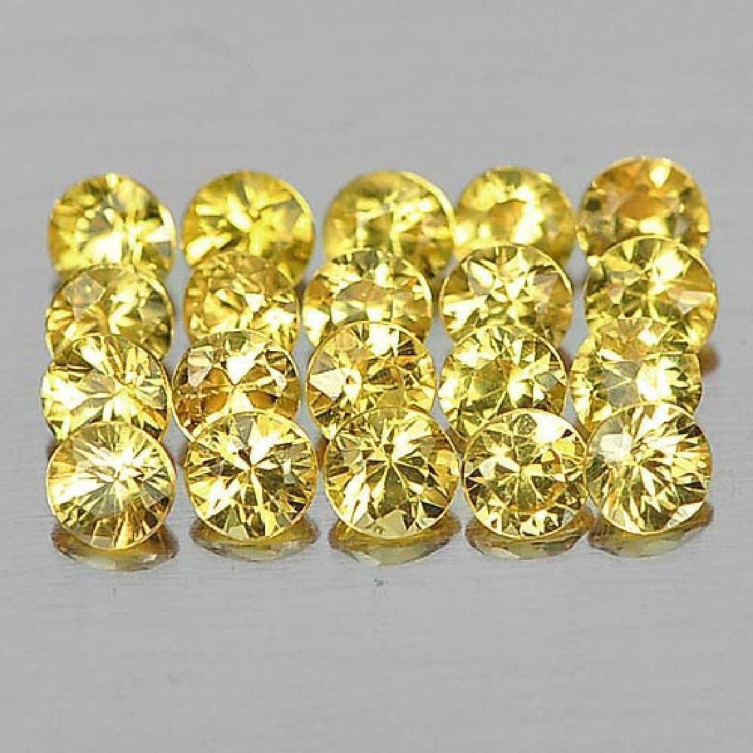 NATURAL 1.07 CT. 20 PCS. DIAMOND CUT YELLOW SAPPHIRE (1 of 3)