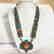 Tibetan Buddhist Turquoise & Amber Vintage Necklace