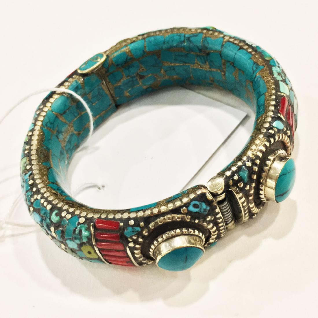 925 Sterling Silver Vintage Antique Handmade Bangle (1 of 3)