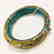 Sterling Silver Turquoise & Amber Bangle - 2