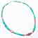 SINGLE STRAND TURQUOISE BEADED NECKLACE WITH BEAD - 2