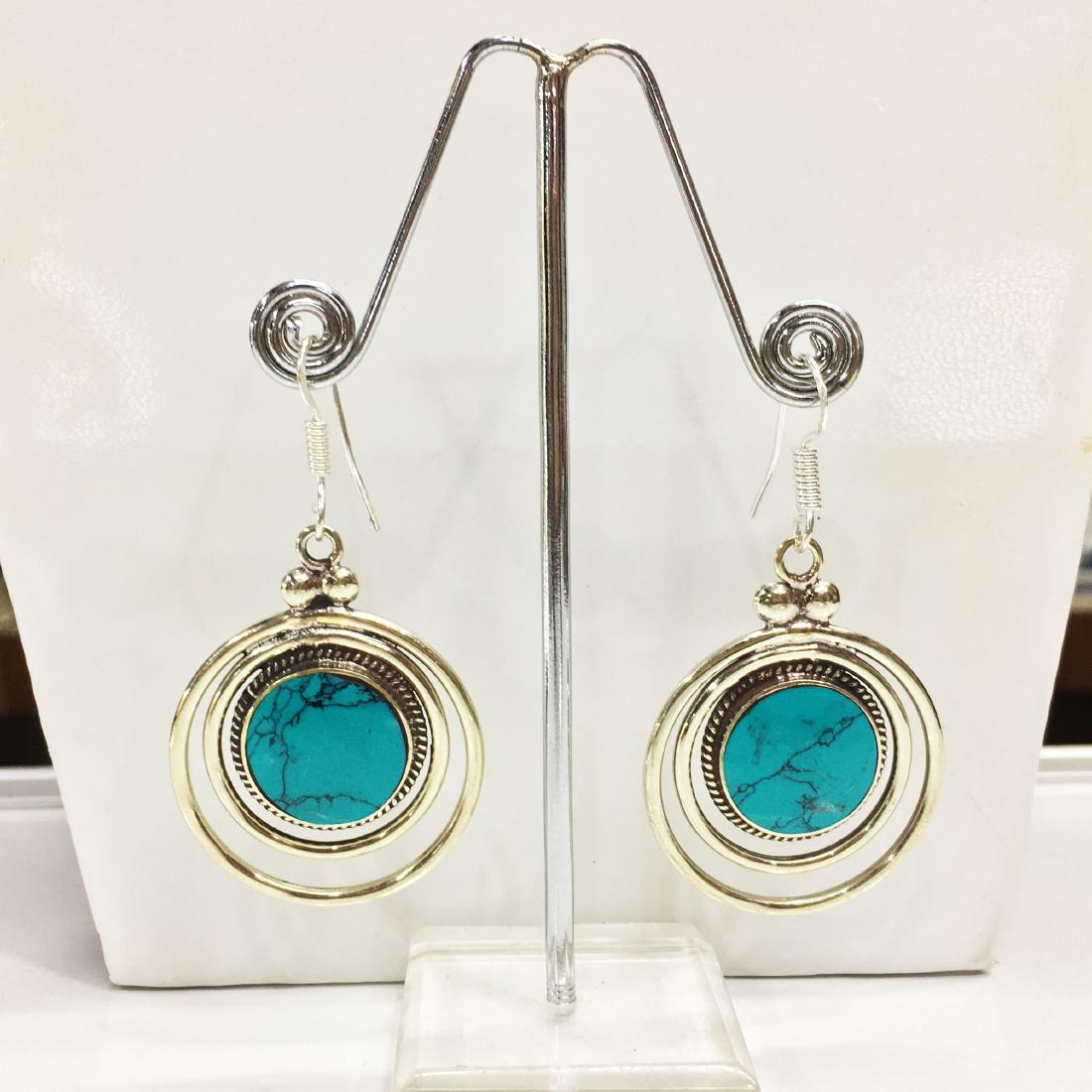 Women's Handmade Turquoise Choker Earring: Tibetan Jewelry :- Exquisitely Beautiful & Amazingly affordable. We are an expert in manufacturer & trade and ship (Wholesale & Export) worldwide. Our manufacturing is located in Kathmandu