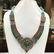 Vintage Turquoise & Amber Antique Handmade necklace