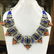 Women's Old Vintage Lapis Tibetan Asian Necklace