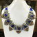 Women's Old Vintage Lapis Tibetan Asian Necklace