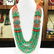 Antique Tibetan Turquoise & Coral Long Necklace