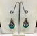 Tibetan Turquoise & Lapis Handmade Ethnic Earrings