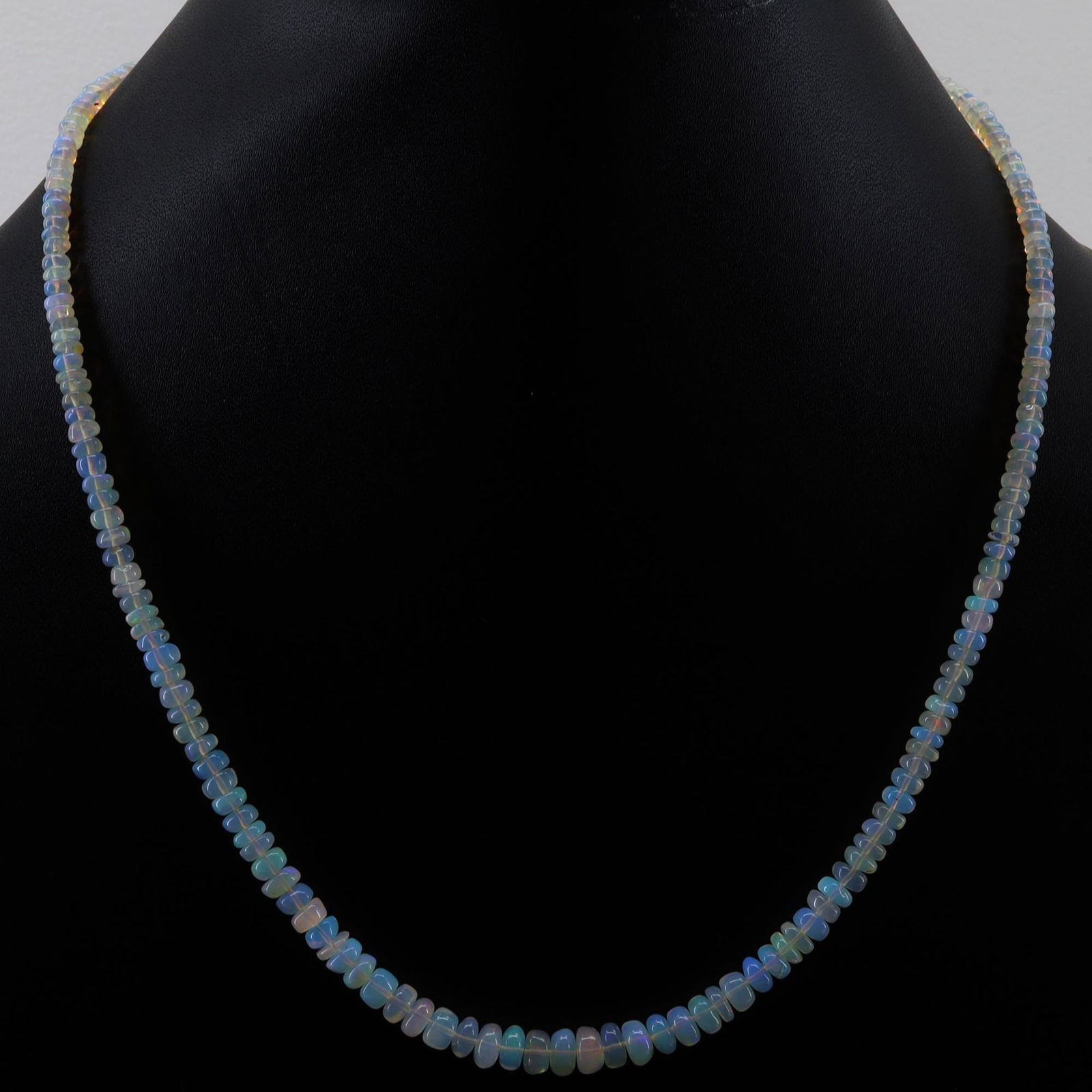 Natural 50 CT Opal 92.5 Sterling Silver Necklace (1 of 3)