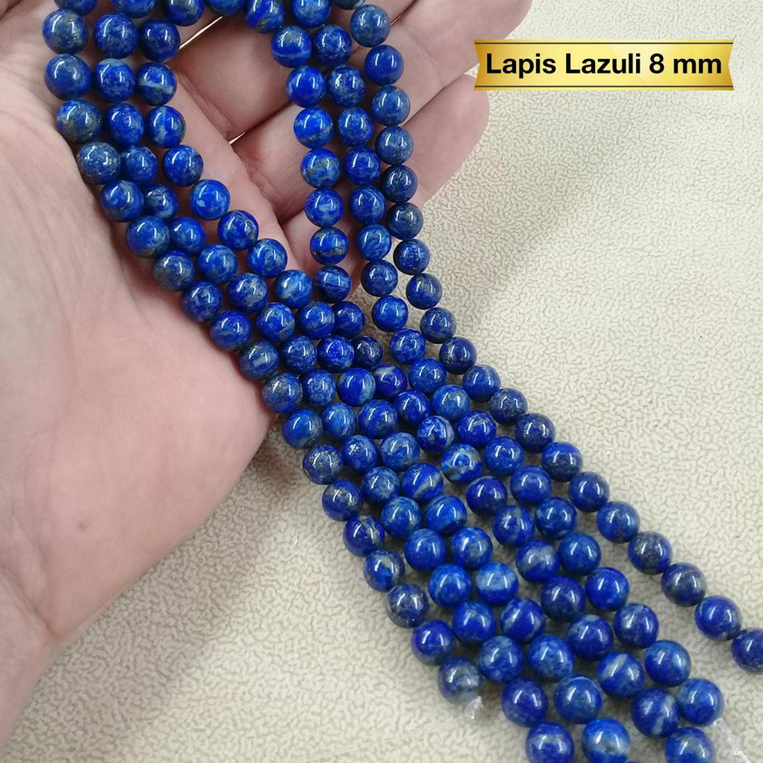 Natural 8 MM Lapis Lajuli Round Healing & Energy - 1 (1 of 1)