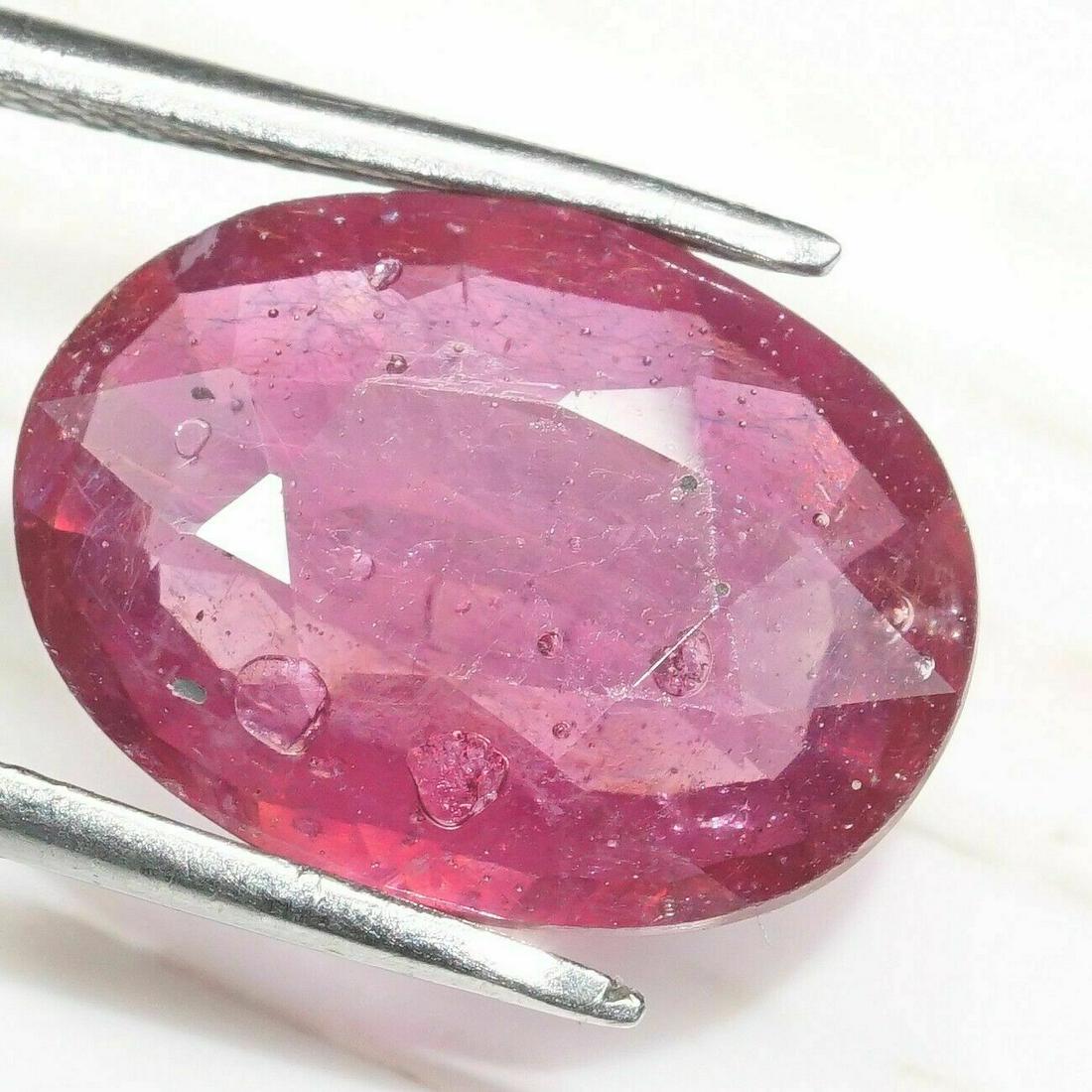 6.76 Cts Natural Ruby Oval Cut 15x11 MM (1 of 3)