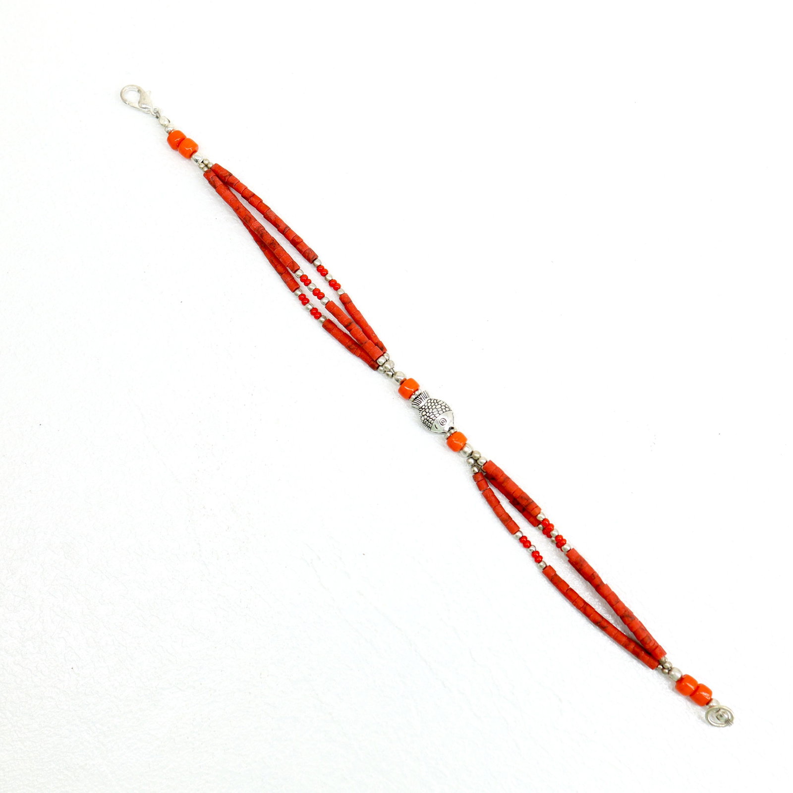 Tibetan Red Coral Handmade Beaded Bracelet: TIBETAN TURQUOISE & CORAL HANDMADE BRACELETWeight: 10 Gram ApproxGemstones: Turquoise & Coral, LapisBrand: HandmadeBracelet Length: 7 to 8 InchCountry/Region of Manufacture: Kathmandu/Nepal