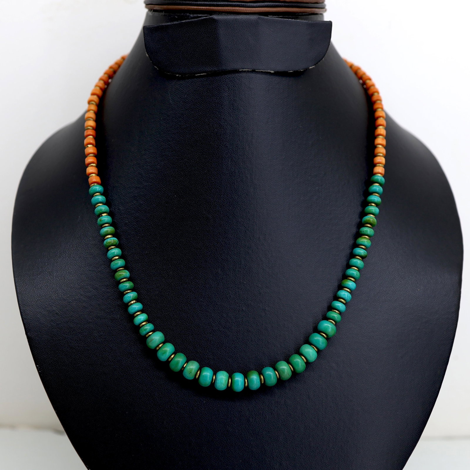 Tibetan Turquoise & Taiwani Coral Beaded Necklace: Tibet Natural Stone Hand Made Turquoise, Coral & Lapis Necklace......This elegant Necklace was handcrafted in Tibet, the home of exquisite jewelry craftsmanship. It was skillfully made with large natu