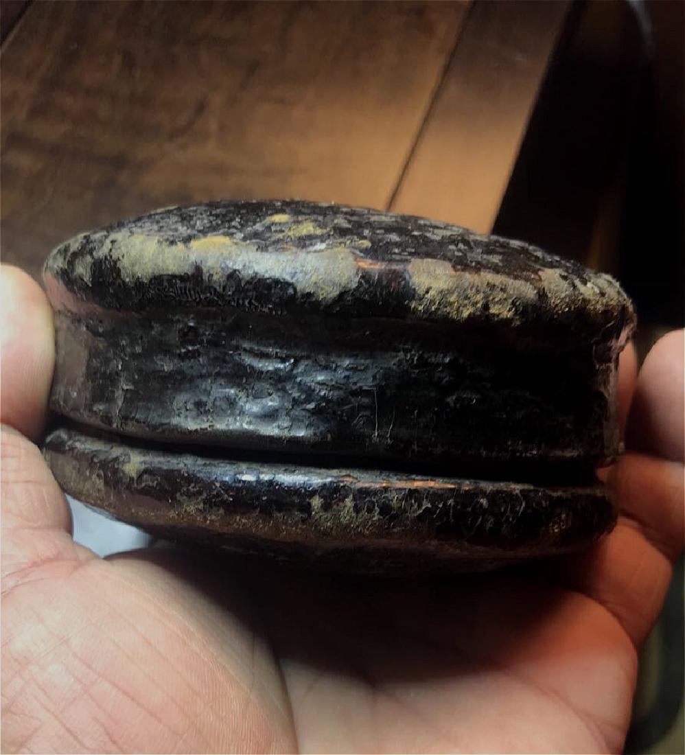 chinese rare lacquer leather box (1 of 4)