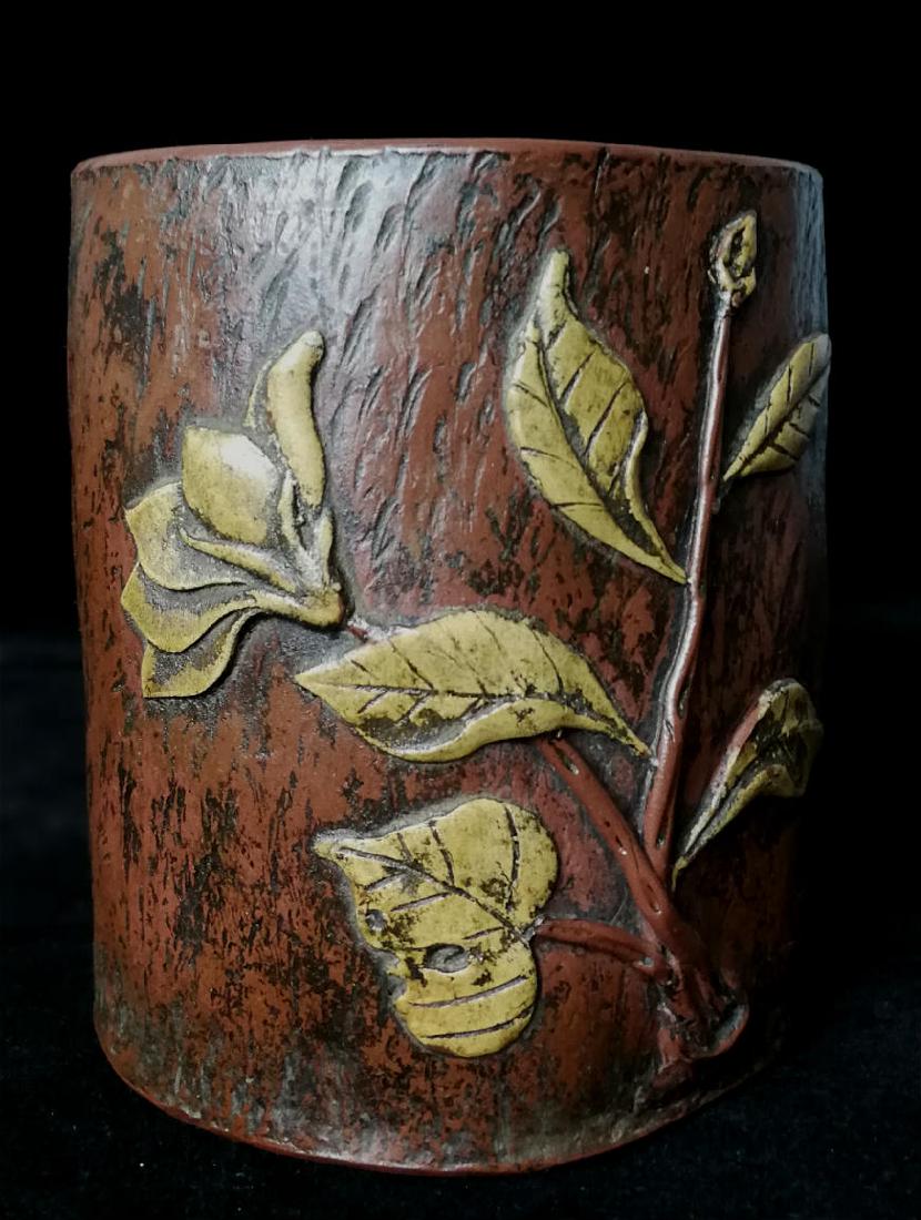 chinese rare yixing clay pen holder (1 of 5)