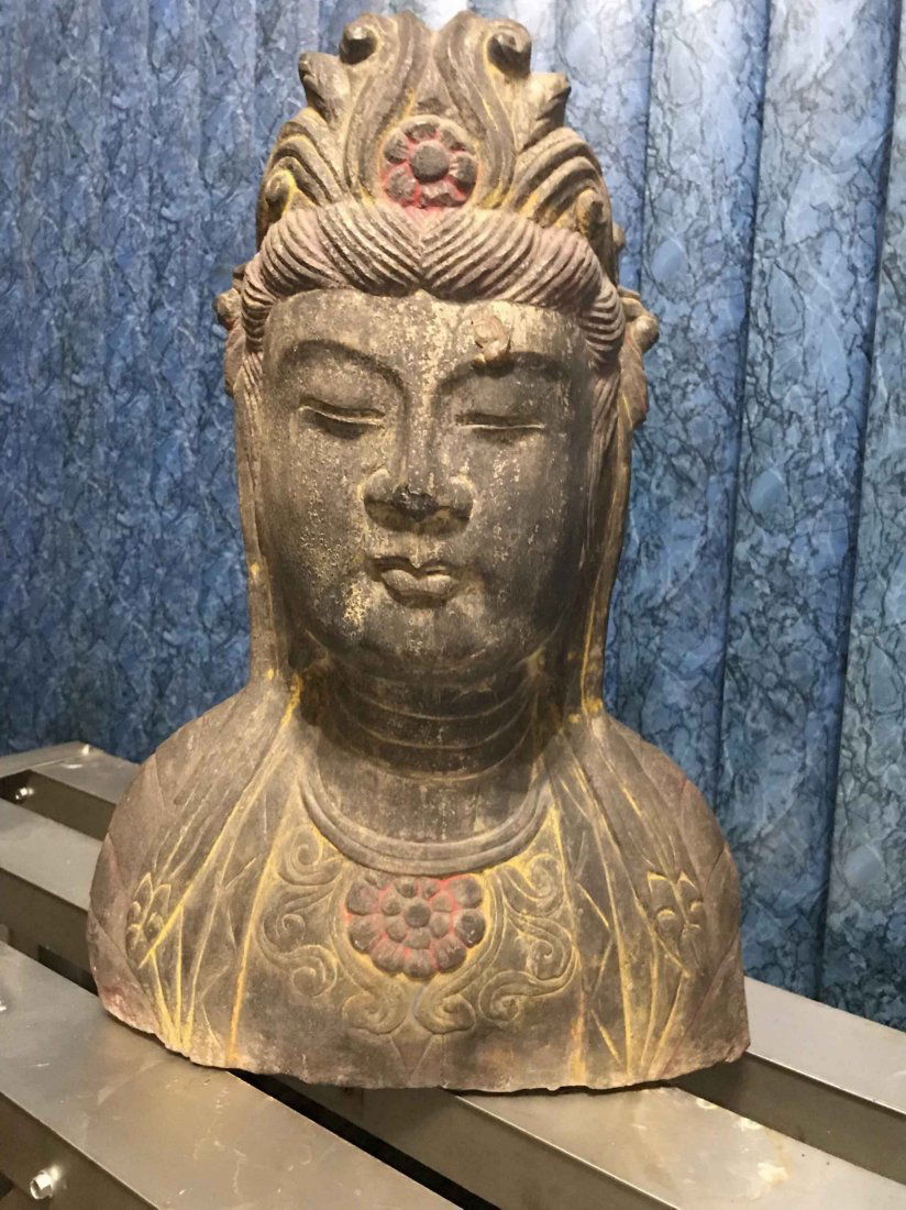 Chinese Ancient Stone Buddha Statue Feb 05, 2018 JLP Antique Inc in NY