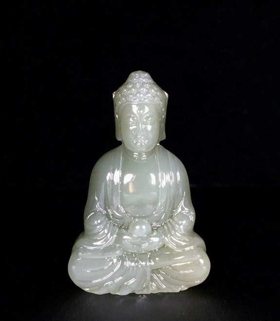 Chinese Hetian  jade Buddha (1 of 9)