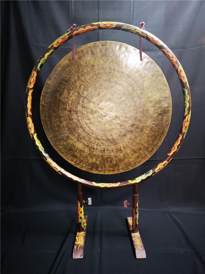 Large Tibetan Buddhism Gong (1 of 8)