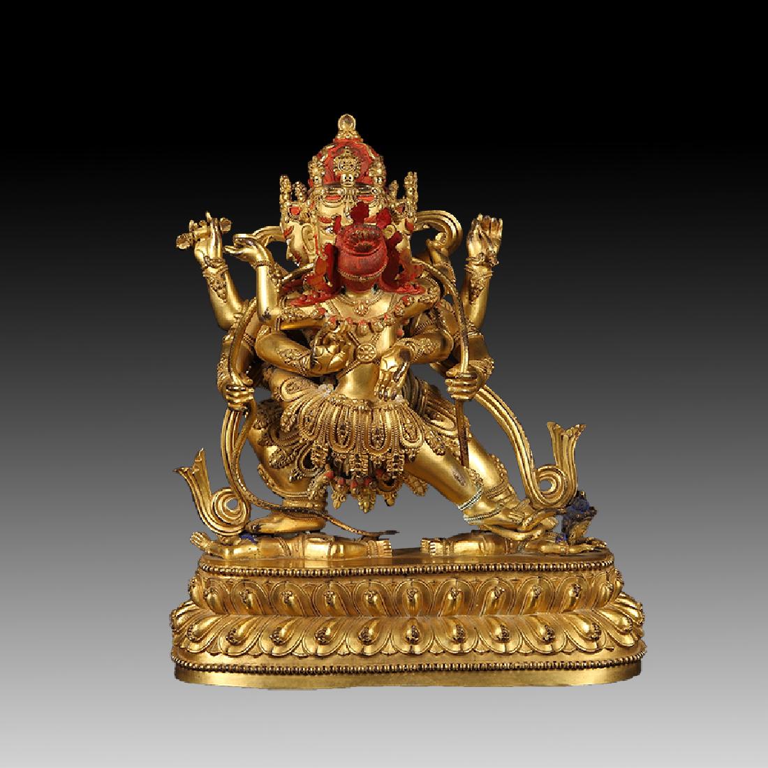 Chinese Ming Dynasty Gilt Bronze Buddha (1 of 6)