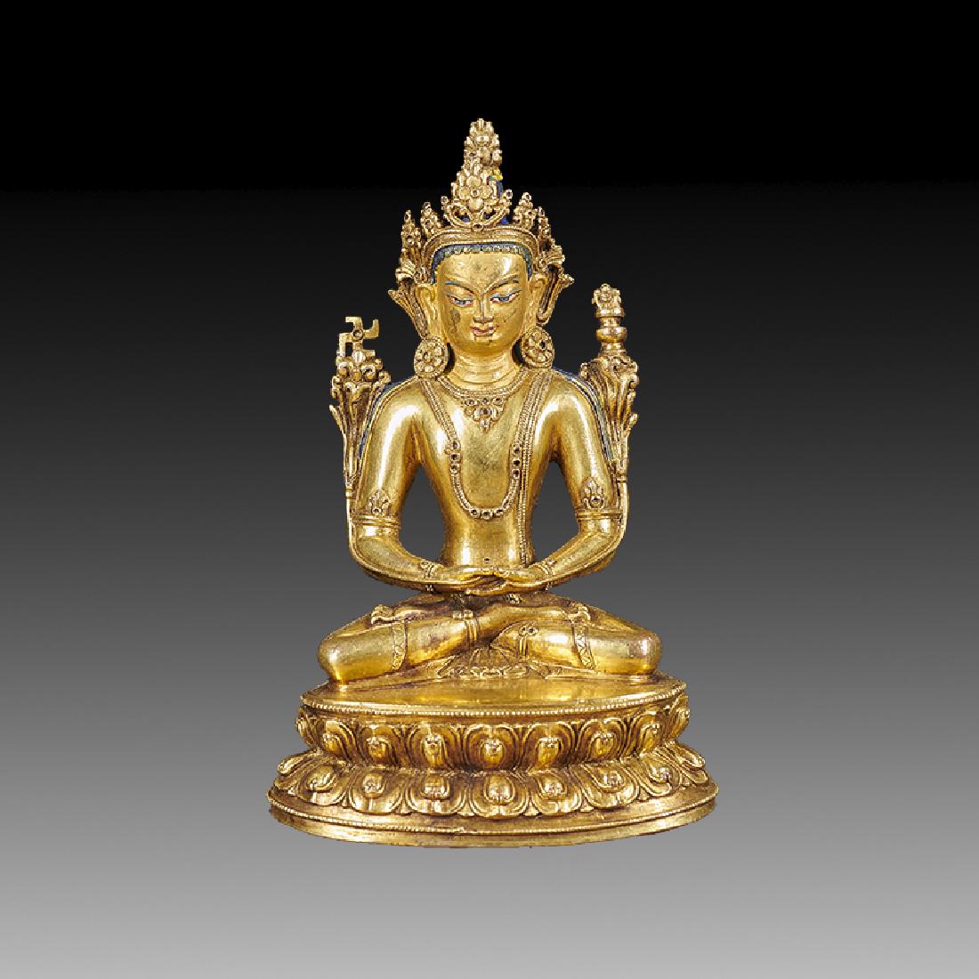 Chinese Bronze Buddha Figure (1 of 5)