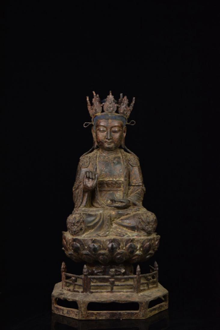 COPPER GILDING AVALOKITESVARA FIGURE (1 of 10)